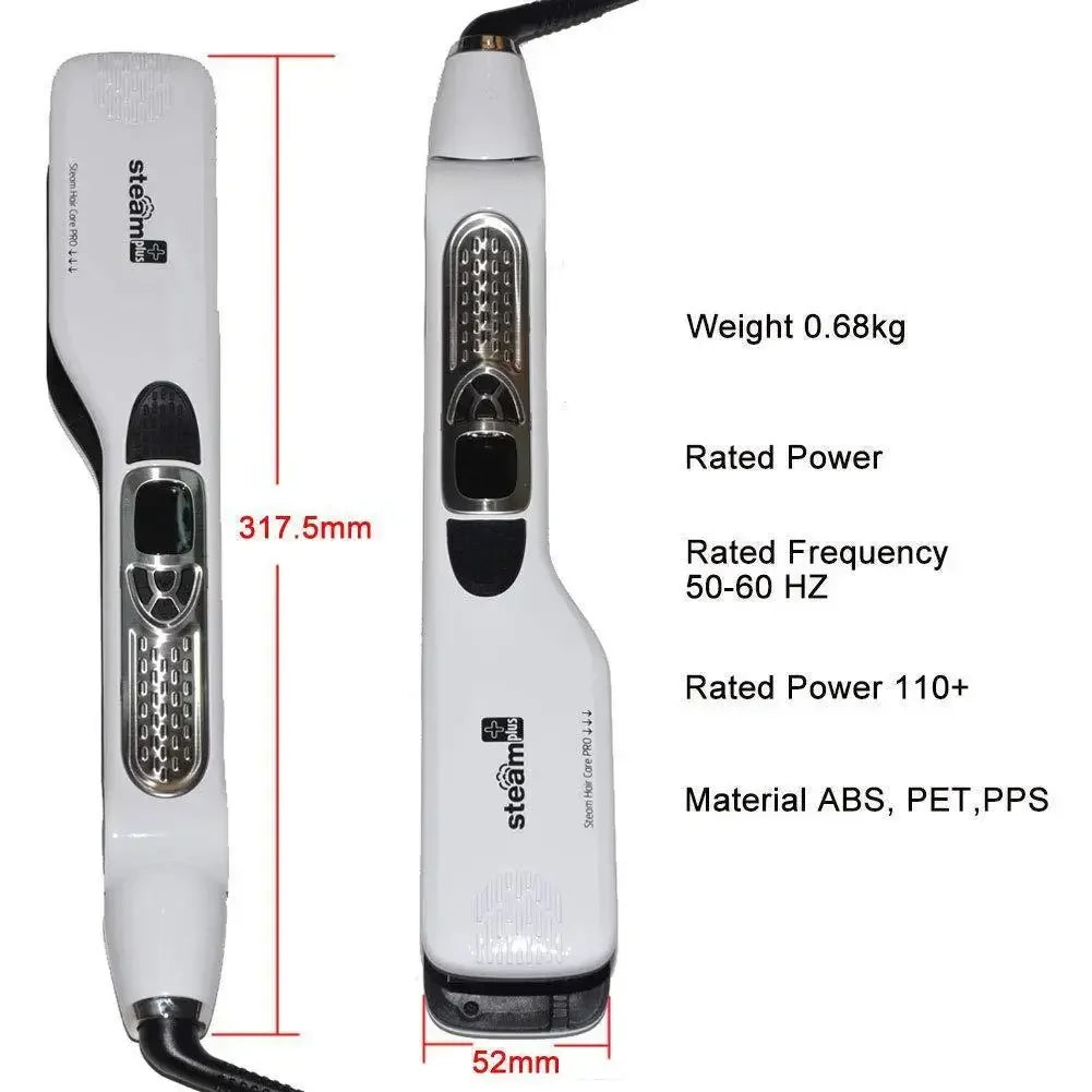 Best Seller Wide Plate Steam Hair Straightener Temperature Controlled Perm Negative Ions Do Not Hurt Hair Ceramic Plate Straight
