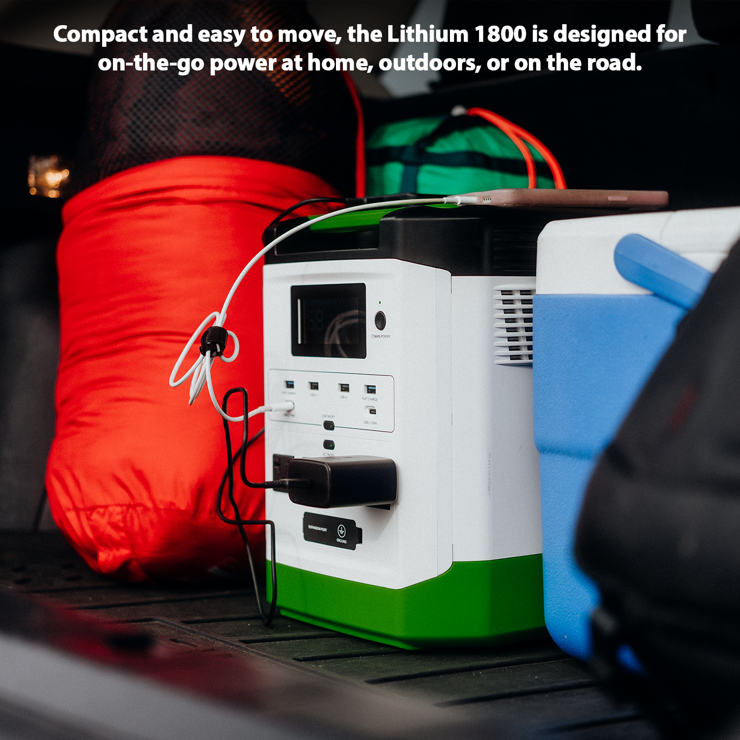 High Capacity Expandable Lithium 1800 Power Station