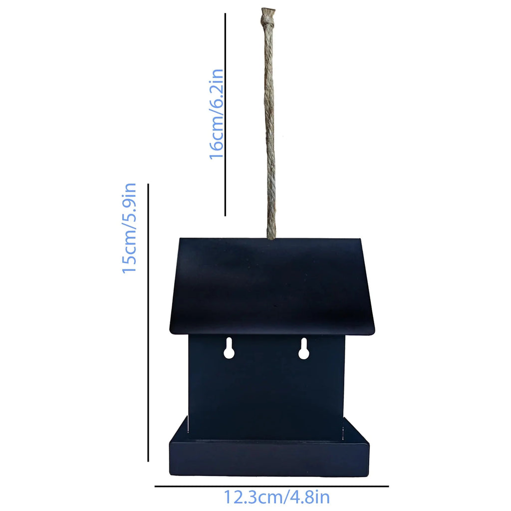 Metal Bird Feeder House, Morden Design House Bird Feeder, Perfect for Attracting Wild Birds, Outdoor Garden Bird Feeder