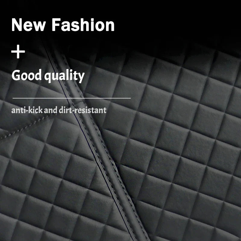 New Car Anti Kicks Pad With Organizer Pocket Leather Universal Seat Back PU Leather Protector Cover Backseat Child Kick Mats