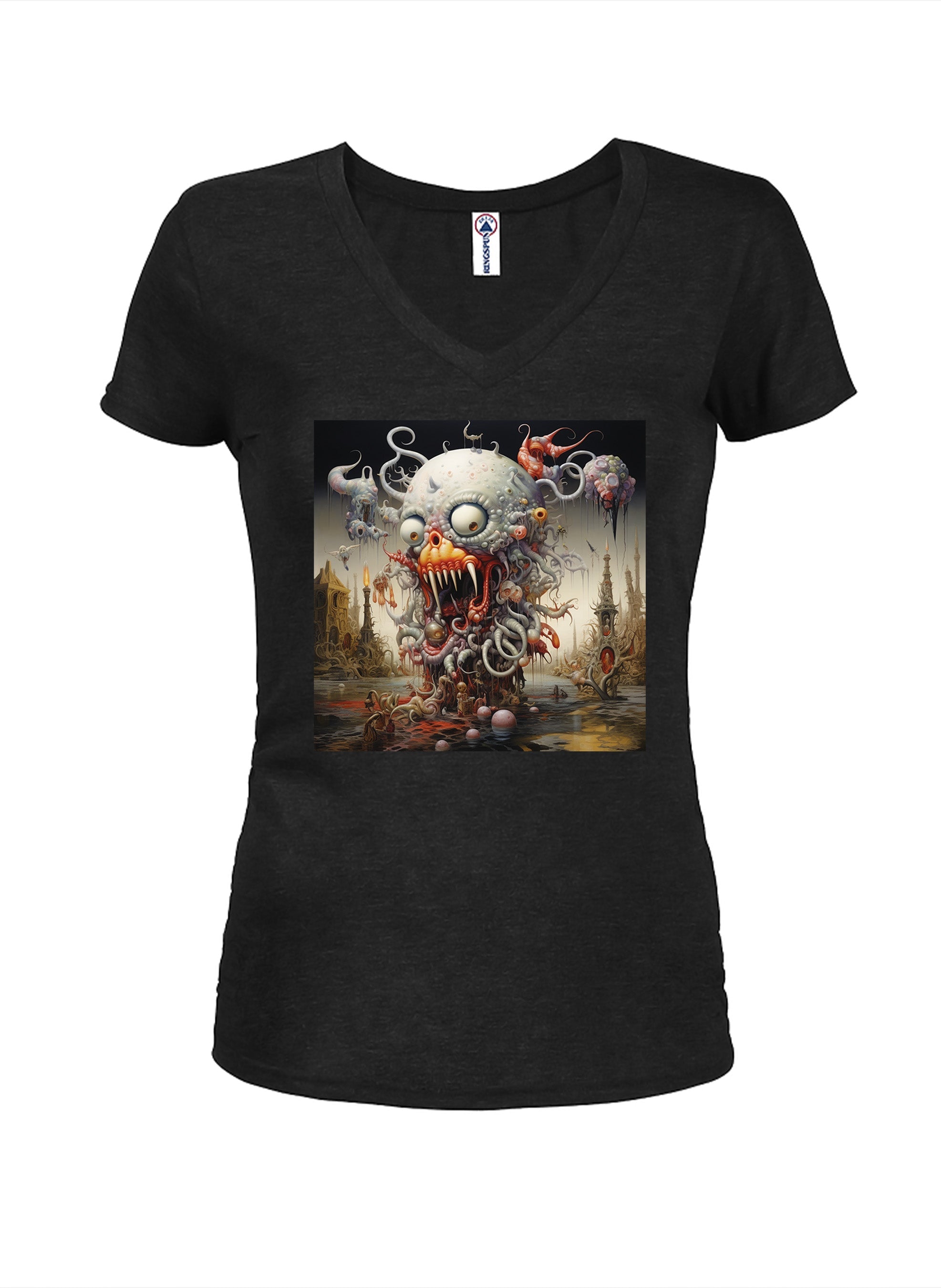 Scream a Little Dream Juniors V Neck T-Shirt