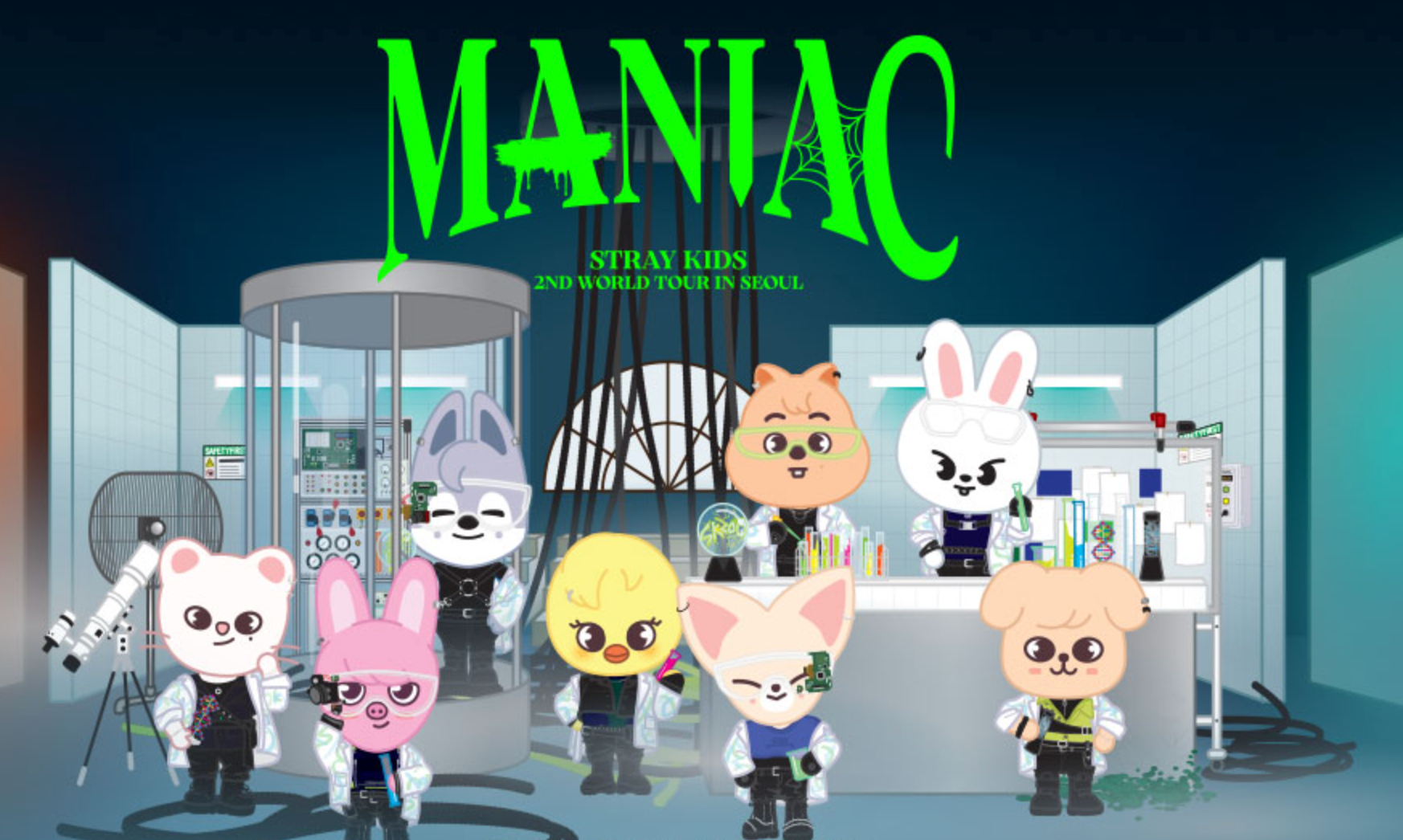 Stray Kids x Skzoo - 2nd World Tour Maniac Official Merch