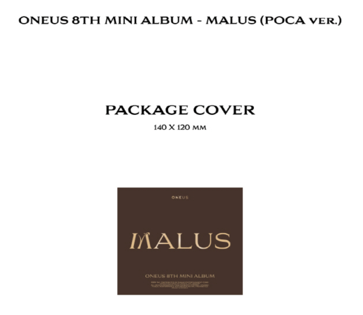 Oneus 8th Mini Album - Malus (Poca Ver)