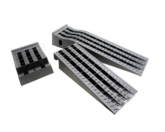 Megan Racing Low Profile Drive-On Ramps - Universal 65mm Raise, 5000lbs Load, Black MR-RAMP-01