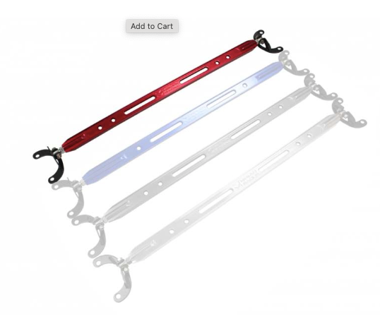 Megan Racing Rear Lower Bar for Honda Prelude 1992-1996 - Blue - MR-SB-HP9201RU-B