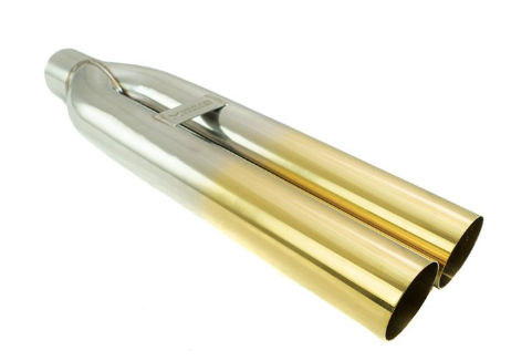 Megan Racing Universal 3" VIP Exhaust Tip - Blast Pipe Style Gold