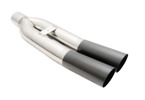 Megan Racing Universal Dual 3\" Exhaust Tip Blast Pipe Style Angled Cut