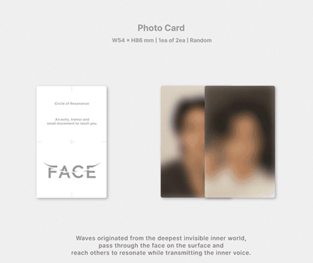 BTS Jimin First 1st Solo Album - Face