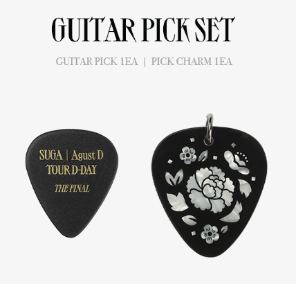 BTS Suga | Agust D - D-Day Tour MD:  Guitar Pick Set