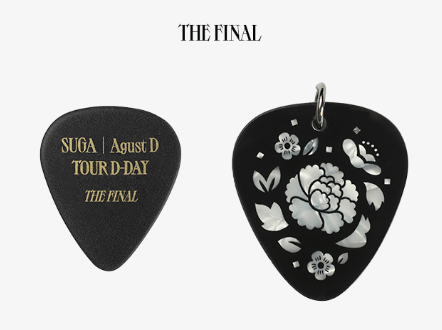 BTS Suga | Agust D - D-Day Tour MD:  Guitar Pick Set