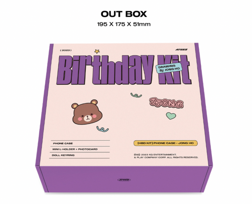 ATEEZ Hbd Jongho - Phone Case Kit