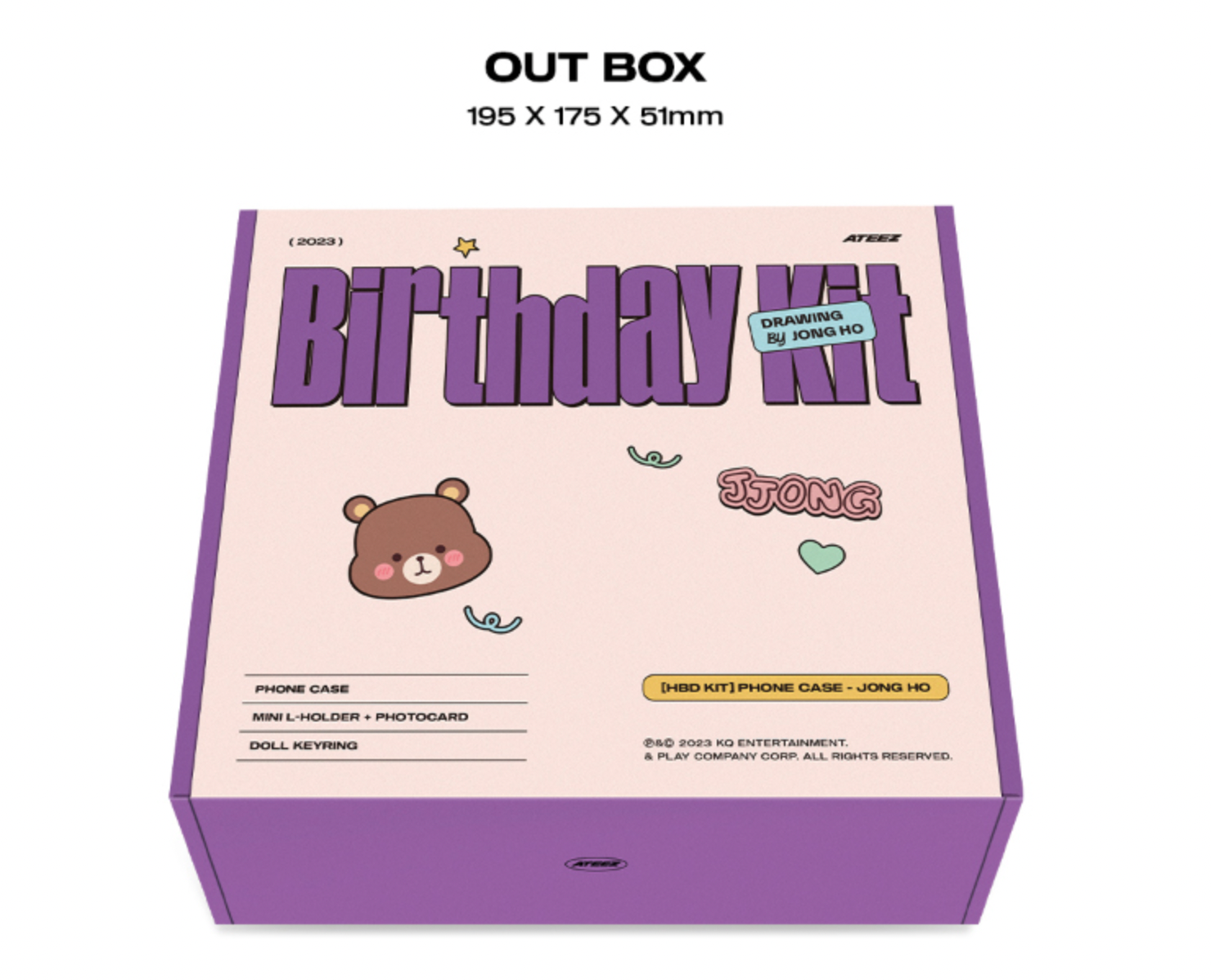 ATEEZ Hbd Jongho - Phone Case Kit