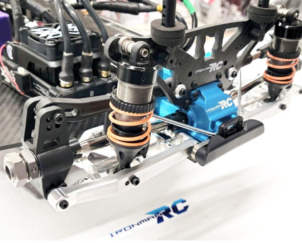 IRonManRc Hobao Vte2 Front Aluminum Lower A-Arms * BILLET CHROME *
