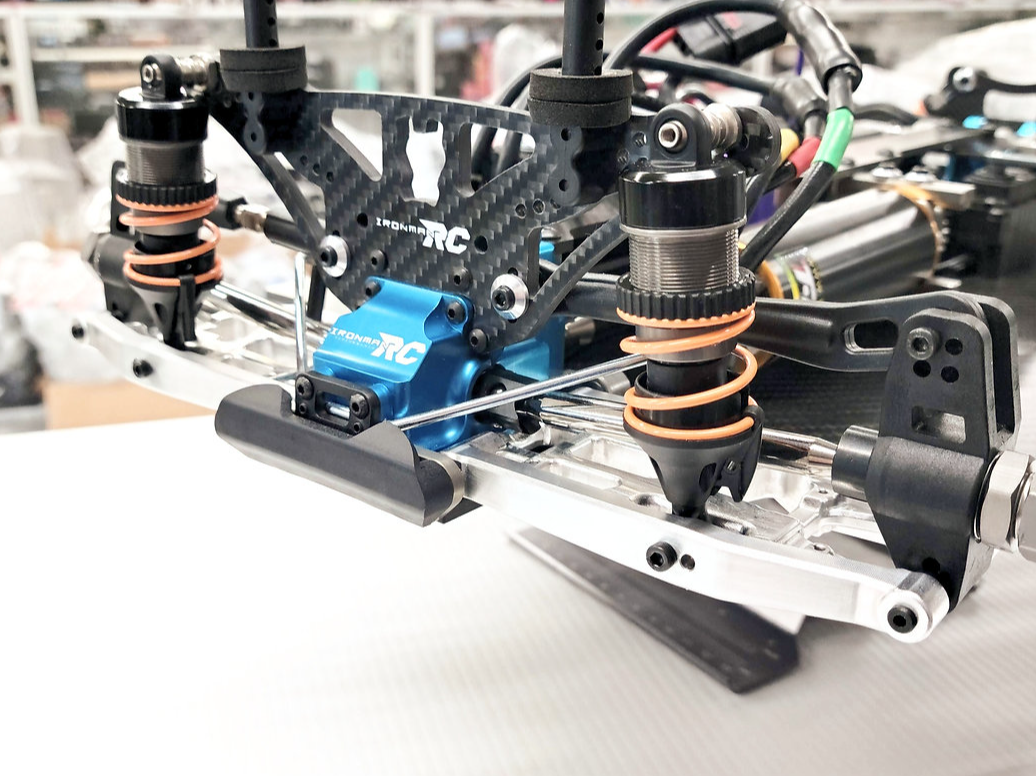 IRonManRc Hobao Vte2 Front Aluminum Lower A-Arms * BILLET CHROME *