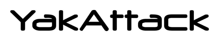 8" YakAttack Decal, Black
