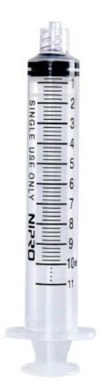 General Purpose Syringe Nipro™ 10 mL Luer Lock Tip Without Safety - JD+10L-WEI