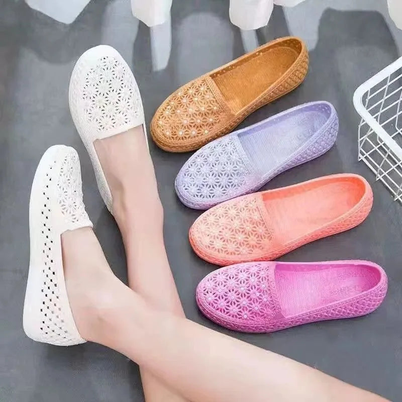 Women's Sandals 2025 Summer New Fashion Clip Toe Flat Women's Flip Flops Beach PU Leather Casual Ladies Slippers Zapatos Mujer