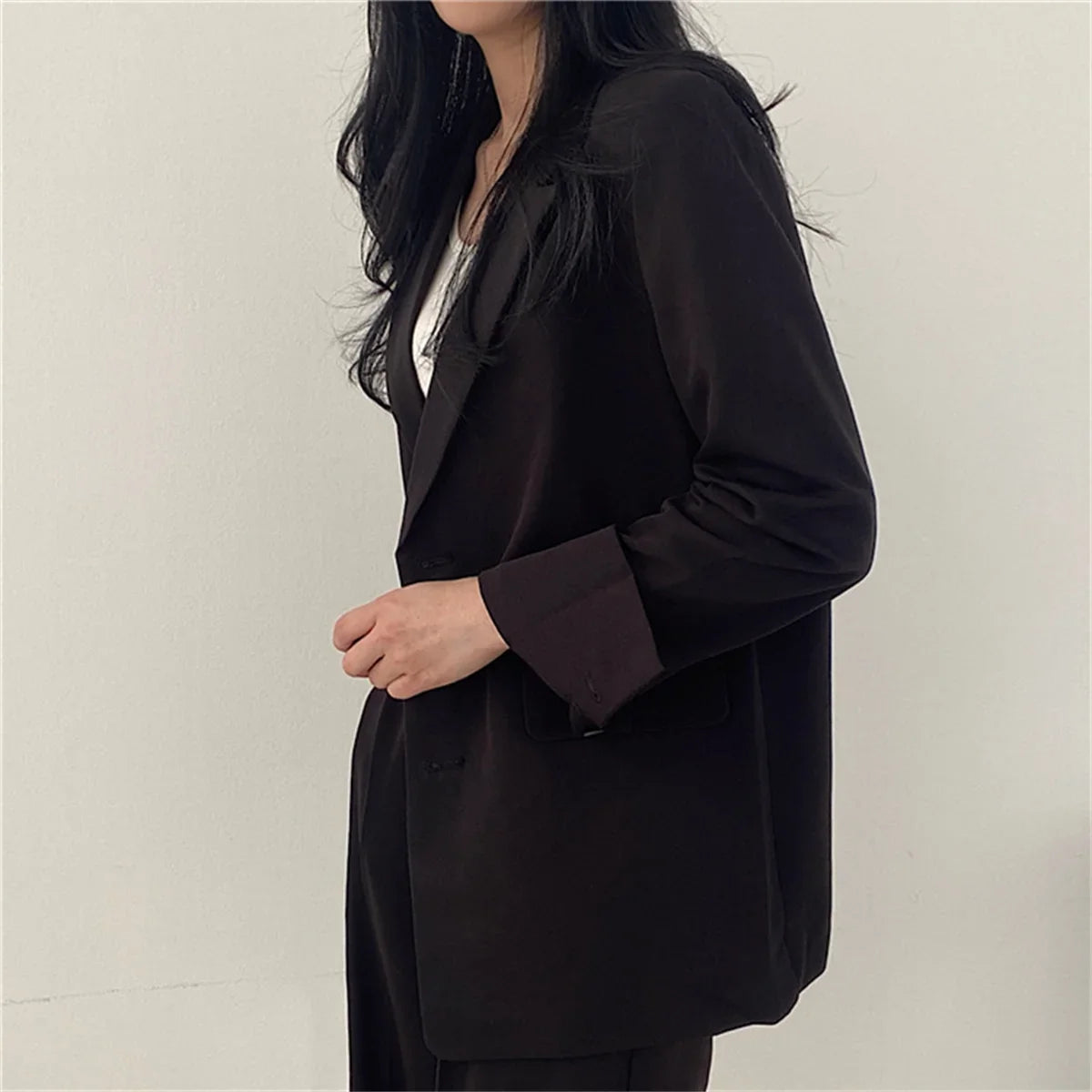 Elegant Office Lady Business Suit Set Blazers 2026 Spring New Women's Clothing Suit Jacket Casual Pants Set Wide Leg Suit Pants