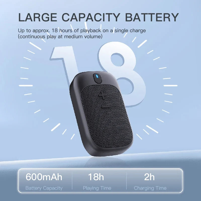 Portable Mini Bluetooth Speakers Built-in Microphone Clip Magnetic Bike Golf Waterproof Wearable Speaker for Outdoor Sports