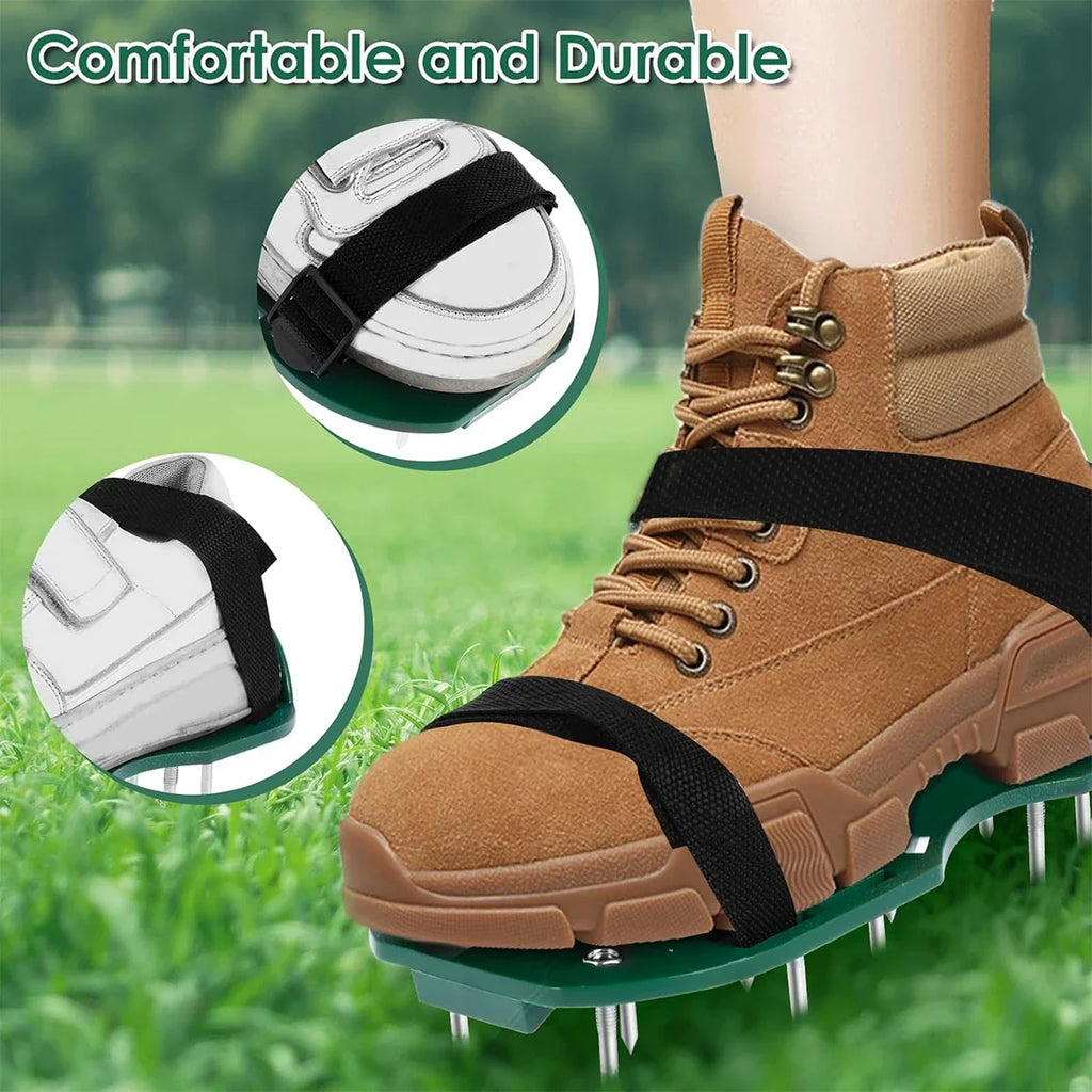 Lawn Aerator Shoes Adjustable Spiked Aerating Sandals Machine Gardening Tools Products Manual Ground Surcador Accessories Tool