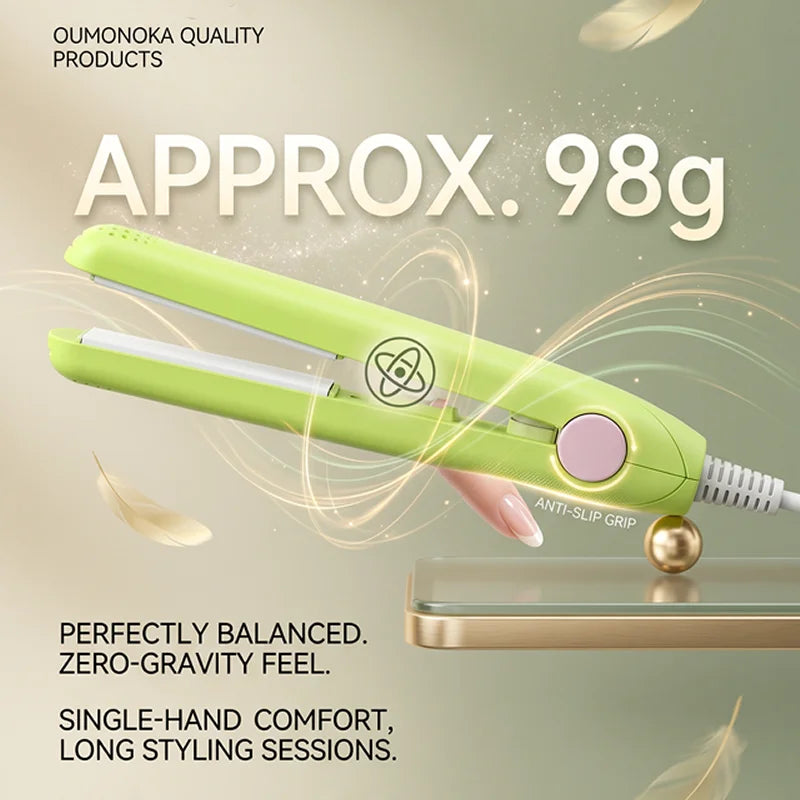 New Curling Iron Mini Hair Straightener Iron Ceramic Straightening Styling Tools Hair Curler Flat Iron Beard Straightener