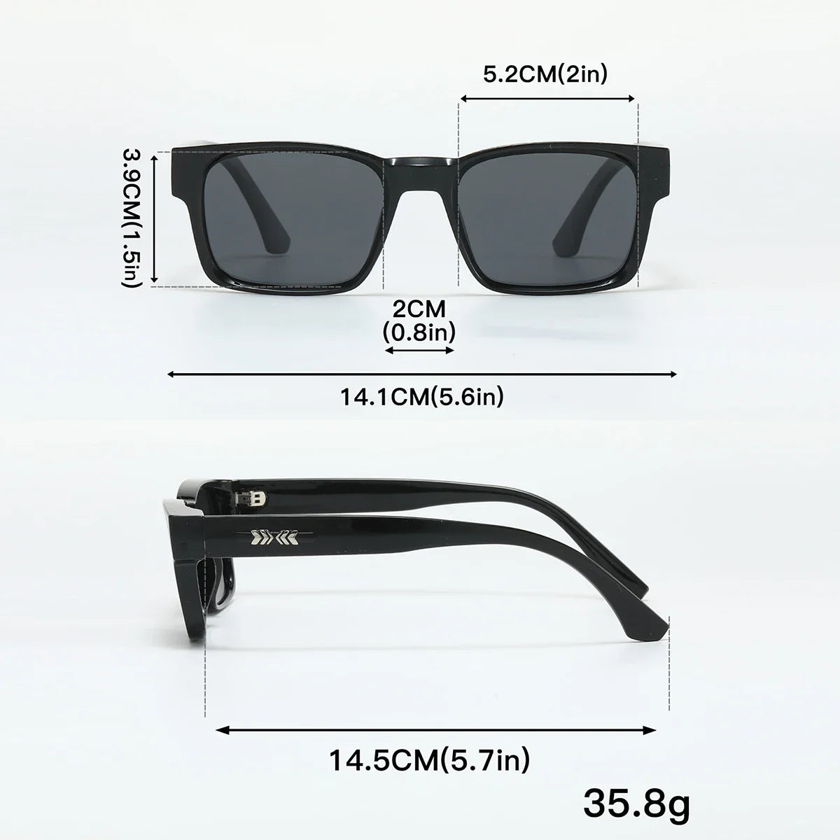 Quality Square Polarized Sunglasses Men Metal Core UV400 Unisex Sun Glasses Travel Hiking Beach Fishing Eyewear