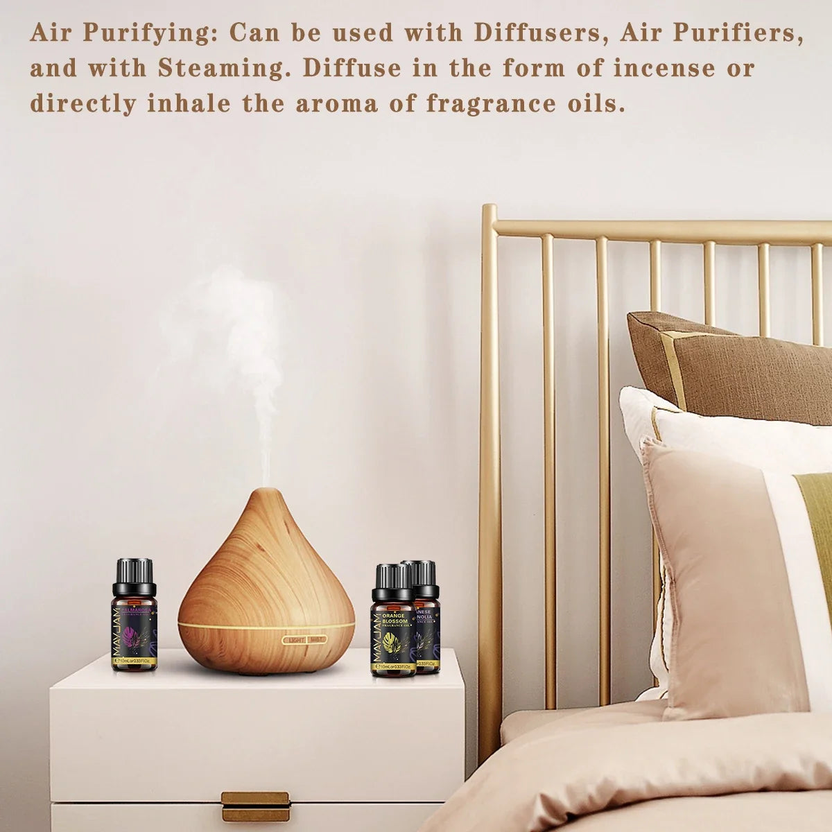 MAYJAM 10ml Aromatic Essential Oil Bubble Gum La Vie Est Belle D-Jadore White Musk Sea Breeze Baby Powder Long-lasting Scents