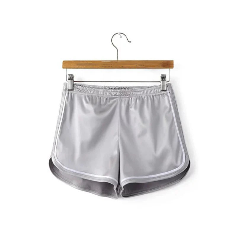 New 2023 Women Shorts Summer Silk Slim Beach Casual White Egde Shorts Hot