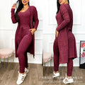 2026 Jumpsuit & Coat Set Autumn Women Drawstring Pocket Pants Sets One Piece Y2k Long Jumpsuit High Waist Coats Two Piece Sets