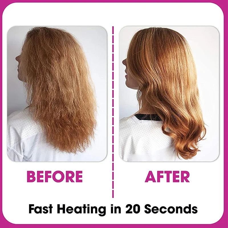 Professional hair styling tools - Hair straightening device for beauty salons - Smooth hot hair straightening comb and brush
