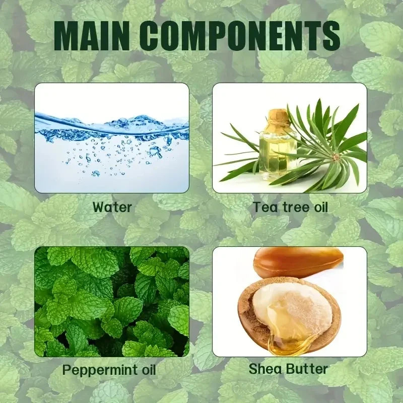 Tea Tree Mint Shampoo Natural Essence Revitalizes Hair. Dense Foam Cleansing. Strengthens and Smoothes. Adds Volume Shine.