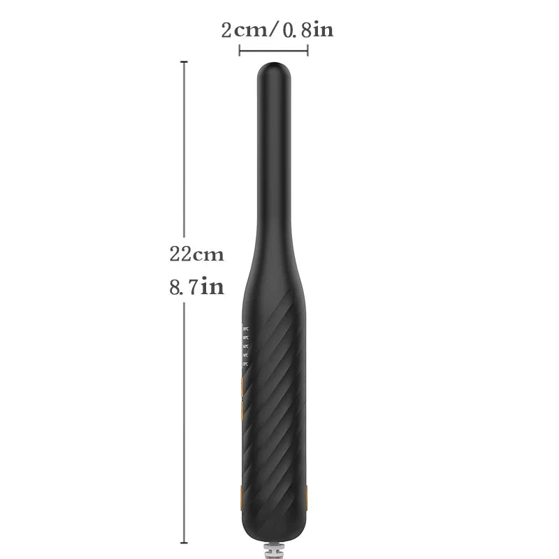 2-in-1 Mini Hair Straightener Curler, 5 Heat Level Control, Ceramic Heating Plate, Unisex Hair Styling Iron，Beard Straightening