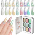 LIMEGIRL 7in1 Nail Gradient Painting Gel Long-lasting Nail Gel Polish Hybrid Color Nail Art Design High Texture Gradient Gel