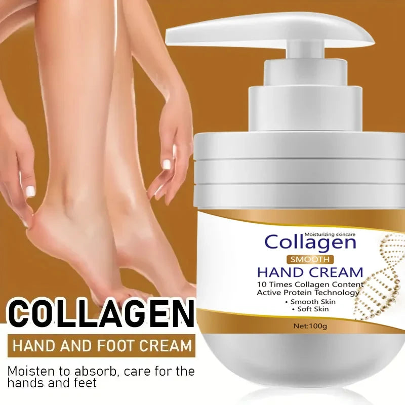 Collagen Hand and Foot Cream, Suitable for Hands and Feet, Skin Care, Hand and Foot Care, It Also Has a Moisturizing Hands and Feet, Cool in Summer