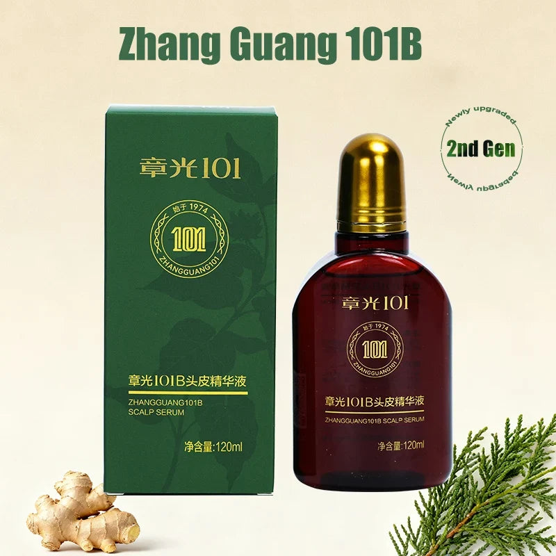 Hair Tonic Zhangguang 101B Scalp Serum 101M 120ML powerful Chinese medicine therapy Hair Treatment Essence 100% original