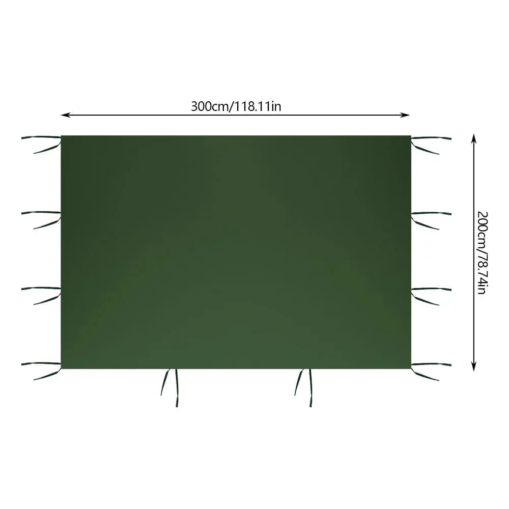 3x2m Waterproof Gazebo Awning Sunshade - Durable Oxford Sun Shade Sail for Camping & Garden