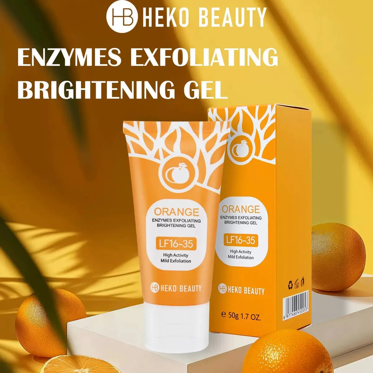 50g Orange Exfoliating Gel For Facial Body Gentle Orange Facial Scrub Body Cleansing Gel Dead Skin Remover Scrub Skin Cleaning