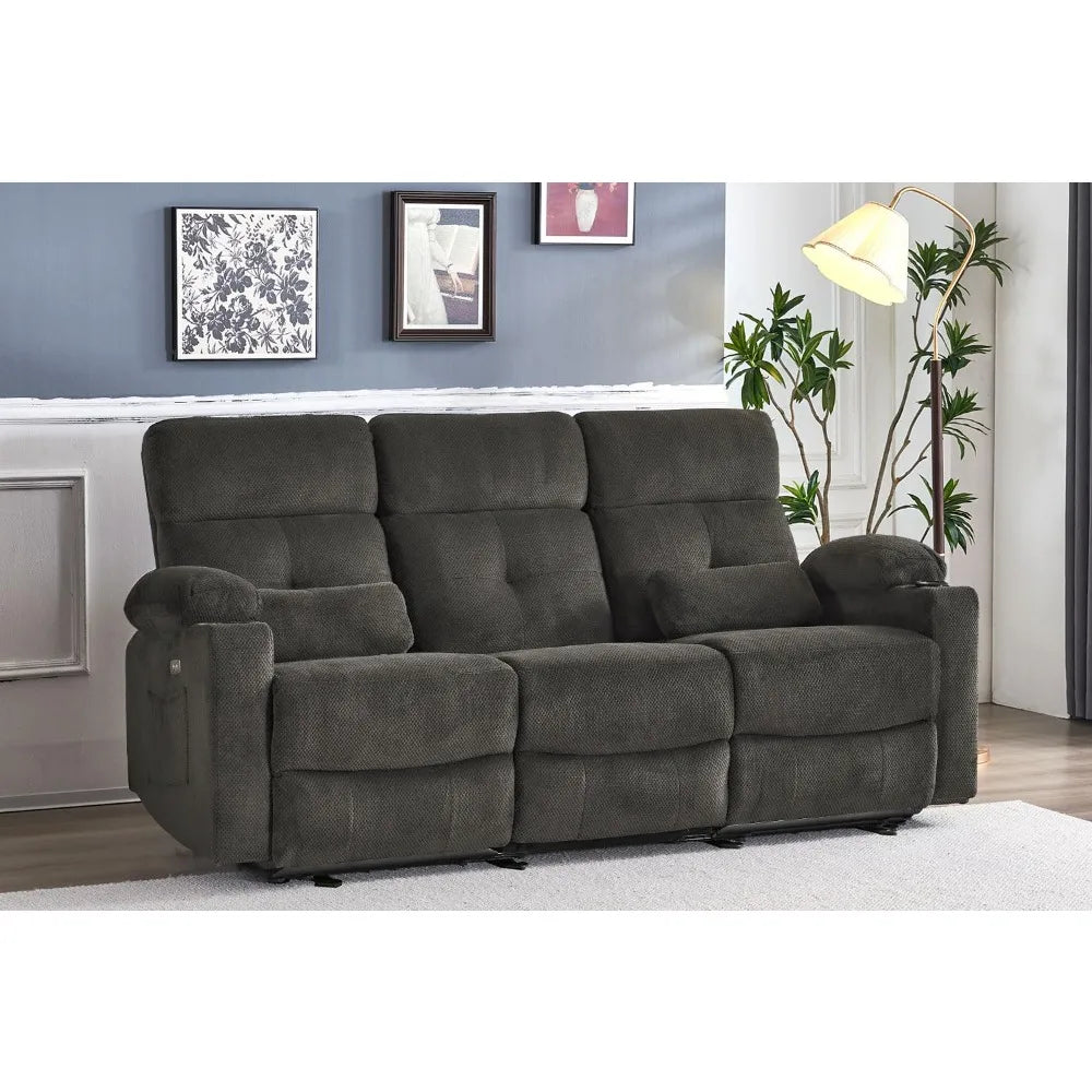 Guangbai Power Reclining Sofa With Heat And Massage