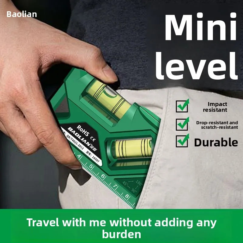 Portable Level Ruler Bubble Level Precision Level Magnetic Lever Angle Gauge Finder Leveling Aligner Woodworking Tool