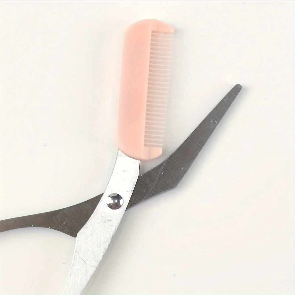 Eyebrow Razor Scissor Stainless Steel Safe Anti-scratch Trimmer for Beginners Crescent Sharp Beauty Tool Multi-color