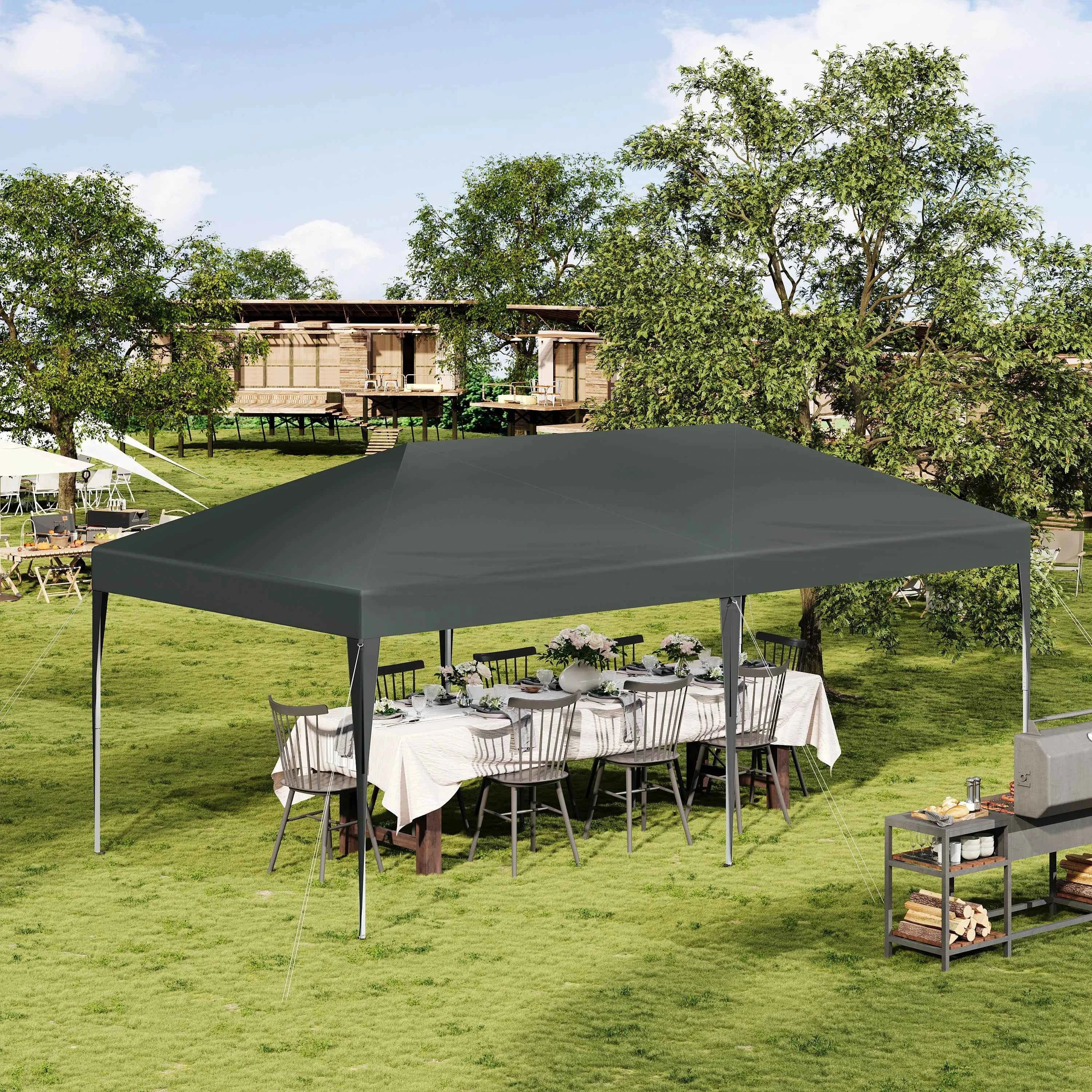 Pop Up Folding Gazebo Garden Gazebo Marquee Pergola Waterproof Windproof UV Protection party tent for Garden Camping Beach BBQ