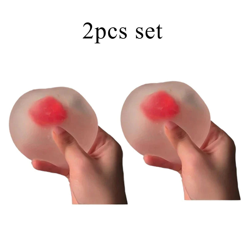 Strawberry Mochi Squeeze Toy | Stress Relief Slow Rebound Fidget Toy