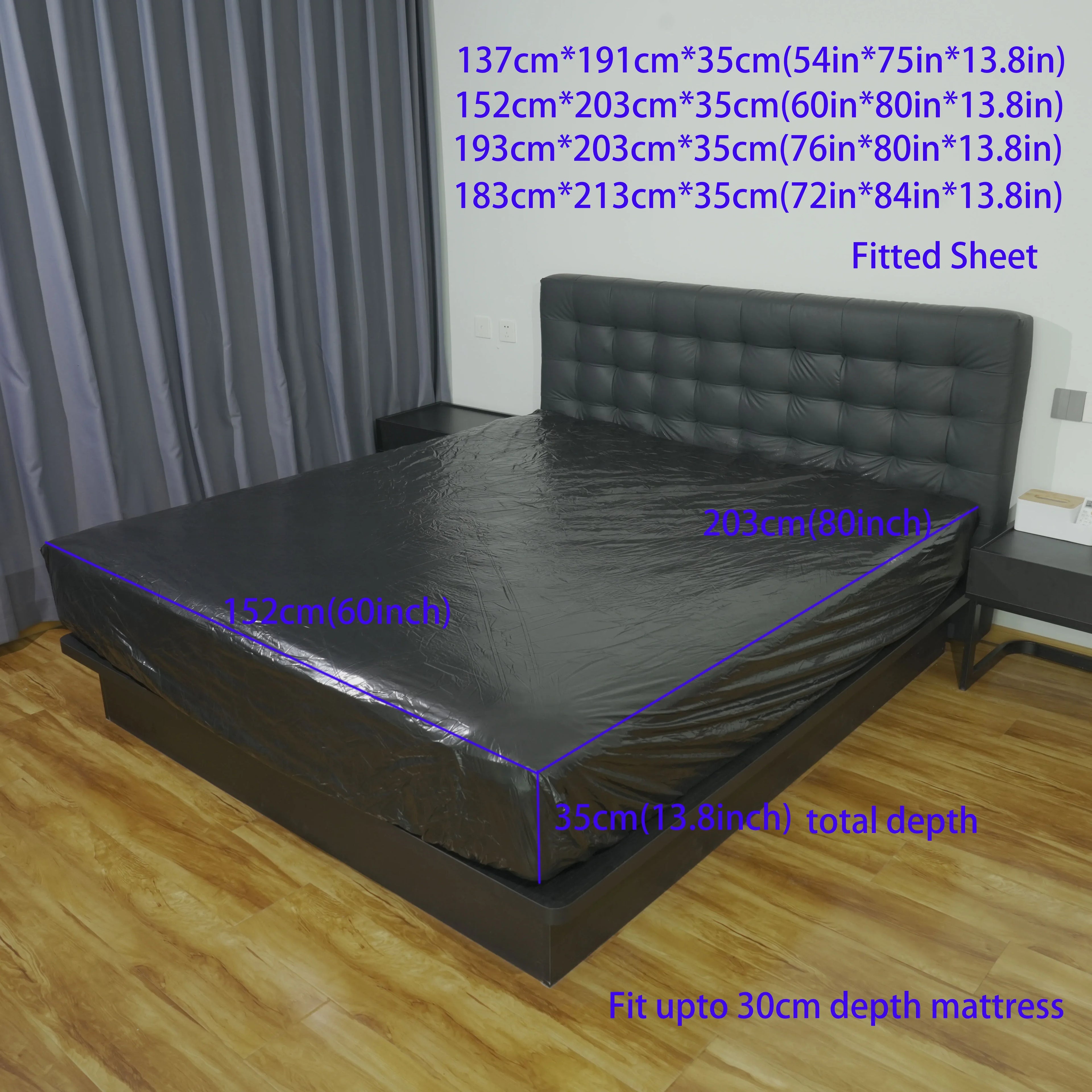 1pcs PVC Waterproof Mattress Protection Sheet, Soft and Skin-Friendly