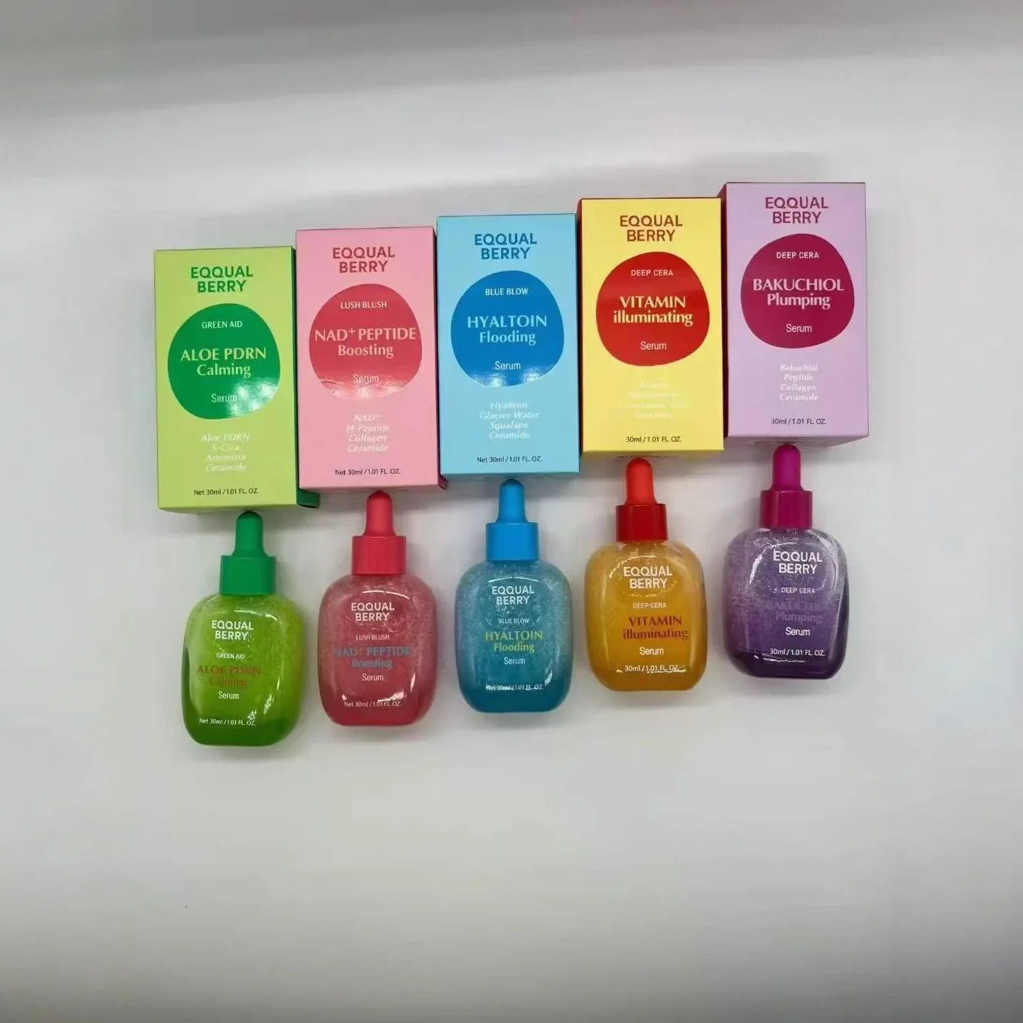 EQQUALBERRY PDRN+PEPTIDE Boosting Serum Effectively Tightens Pores For Sensitive Skin Korean Skin Care Deeply Nourishing Smoothi