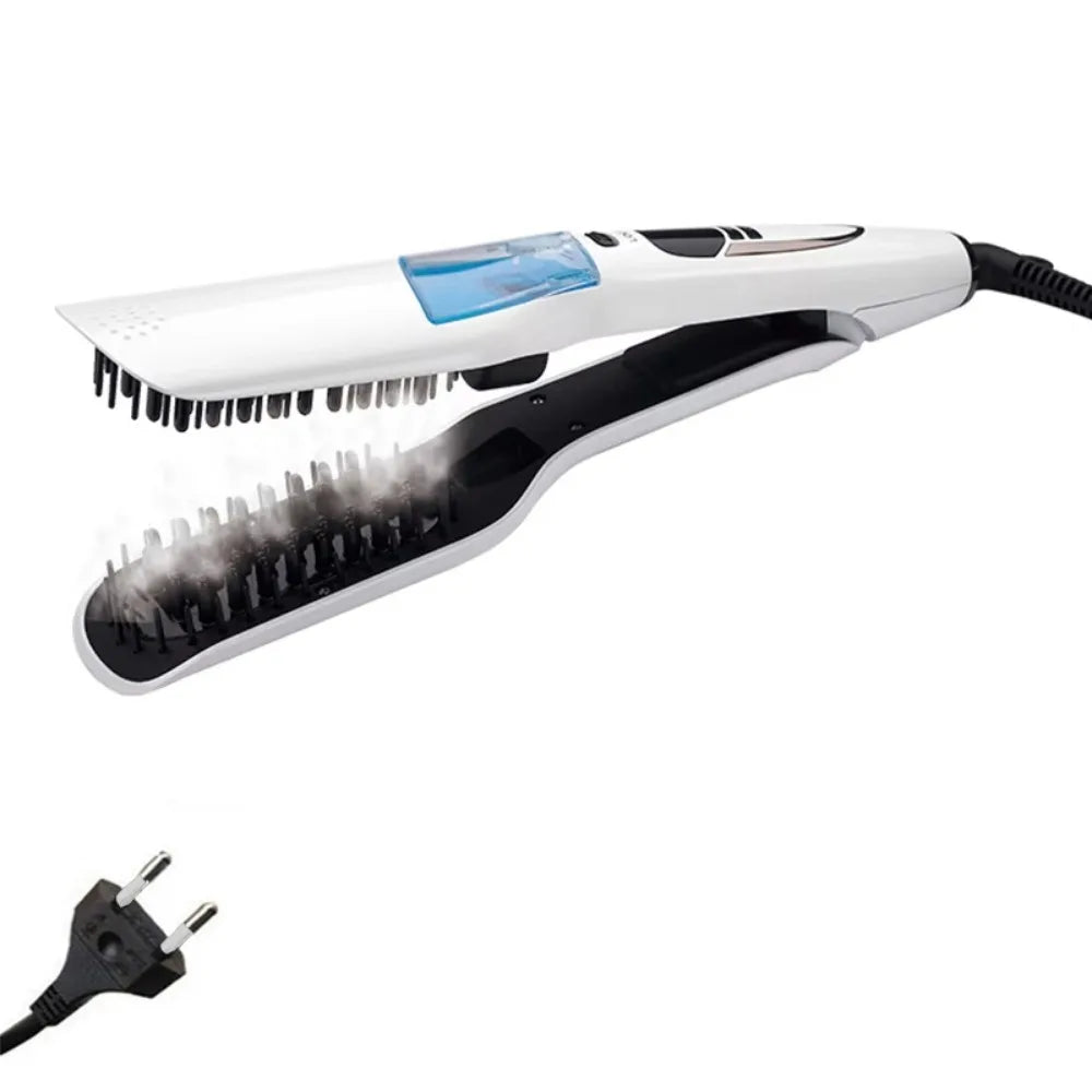 LCD Display Steam Hair Straightener PTC Heated Scalable Electric Hair Straightener Fast Heating Frizz-Free