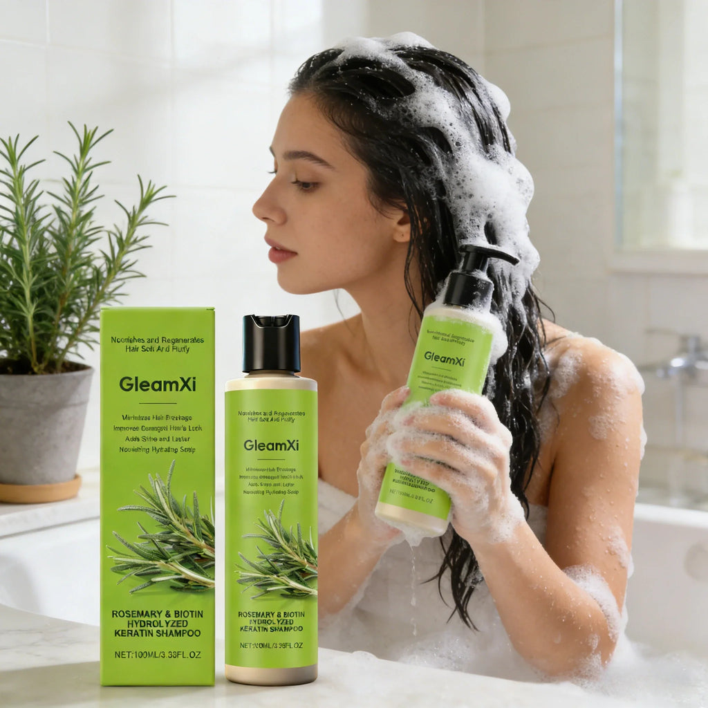 Rosemary Hair Care Shampoo with Biotin Moisturizing Scalp Treatment Volumizing Oil Control Daily Use Natural Hair Care