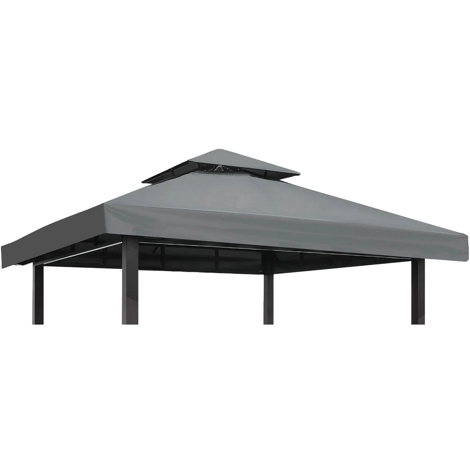 Grill Gazebo Replacement Canopy Roof, Outdoor BBQ Gazebo Top, Double Tiered Shelter Cover Roof ,for Yard Patio Garden Sunshade