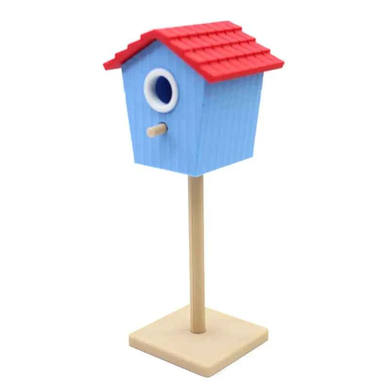 1:12 Dollhouse Miniature Bird House Garden Courtyard Model Decor Toy Doll House Accessories
