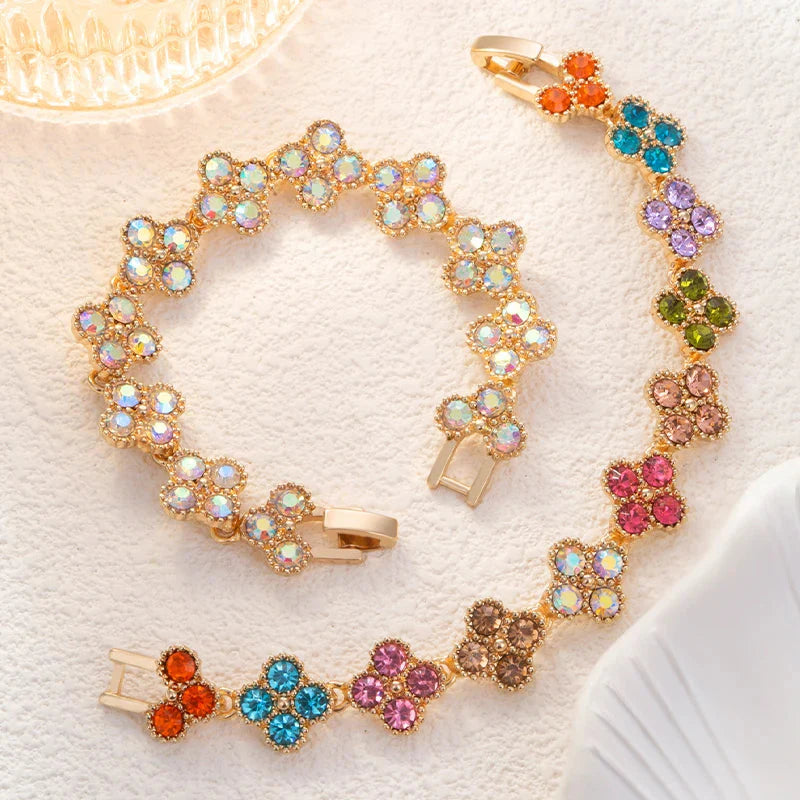 Four Leaf Clover Hand Bracelet