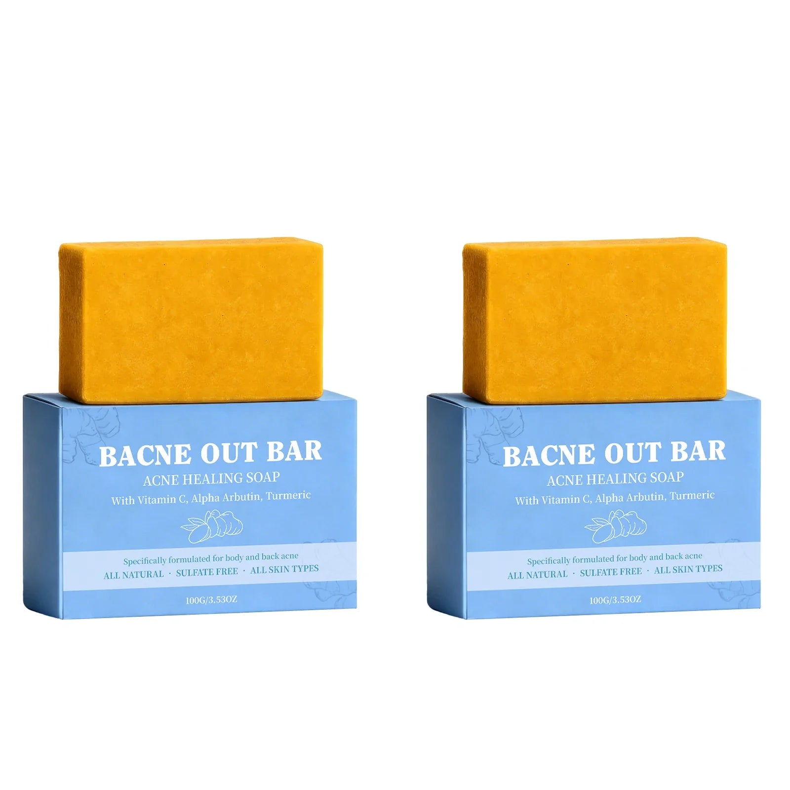 Body Cleansing Soap Moisturizing Brightening for Back Acne Free Natural Body Wash Bar Deep Clean Removes Odors Smooth Skin 100g